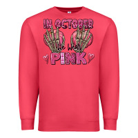 Cardinal in october we wear pink skeleton Premium Sweatshirt - texasbilliewilder