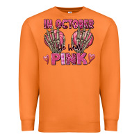 Carrot in october we wear pink skeleton Premium Sweatshirt - texasbilliewilder
