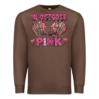 Chestnut in october we wear pink skeleton Premium Sweatshirt - texasbilliewilder