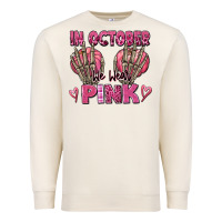 Sandshell in october we wear pink skeleton Premium Sweatshirt - texasbilliewilder