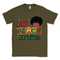 Army Green i am black history black boy Classic Tee - MaliasSmallBusiness