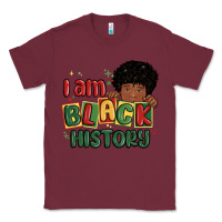 Burgundy i am black history black boy Classic Tee - MaliasSmallBusiness