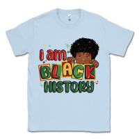 Dusty Blue i am black history black boy Classic Tee - MaliasSmallBusiness