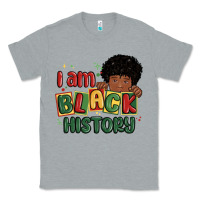 Heather Grey i am black history black boy Classic Tee - MaliasSmallBusiness