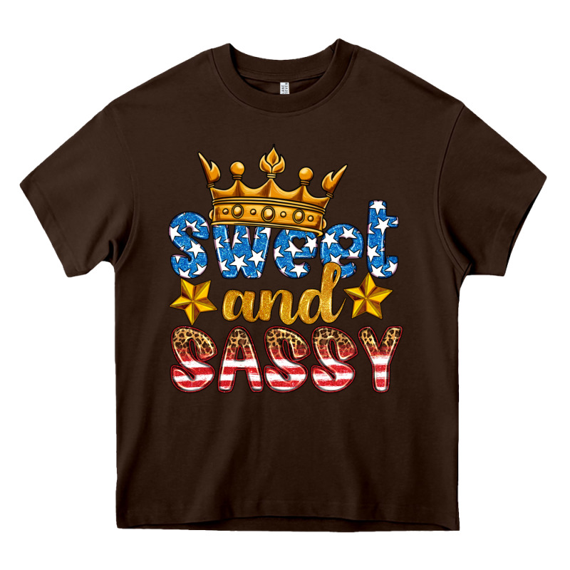 Usa Sweet And Sassy Heavy Core Tee by HRA Design Shop | Teevron