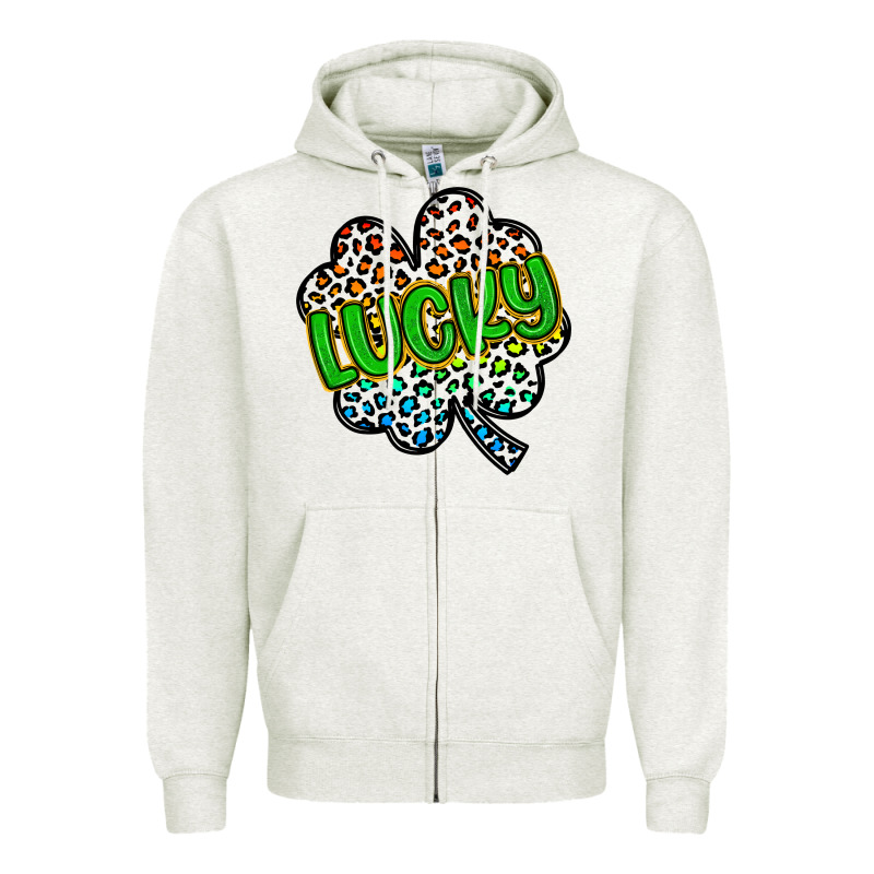 Lucky St Patrick S Day Zipper Hoodie by Artiststas | Teevron