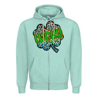 Seafoam lucky st patrick s day Zipper Hoodie - Artiststas