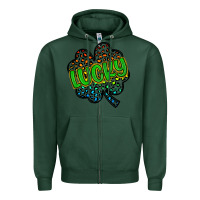 Sports Green lucky st patrick s day Zipper Hoodie - Artiststas