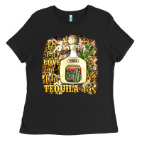 Black he don't love me like tequila does Ladies Tee - JahusDesignShop