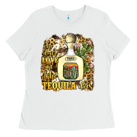 White he don't love me like tequila does Ladies Tee - JahusDesignShop