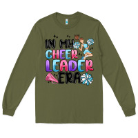 Army Green in my cheer leader era Long Sleeve Tee - MaliasSmallBusiness