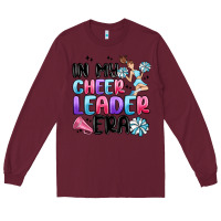 Burgundy in my cheer leader era Long Sleeve Tee - MaliasSmallBusiness