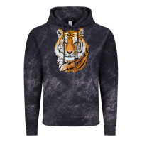 Cloud Black Tiger Head Vintage Hoodie - LillyAllenDesigns