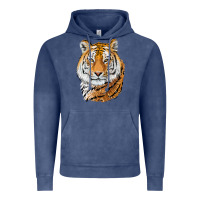 Vintage Denim Tiger Head Vintage Hoodie - LillyAllenDesigns