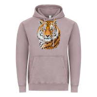 Vintage Zinc Tiger Head Vintage Hoodie - LillyAllenDesigns