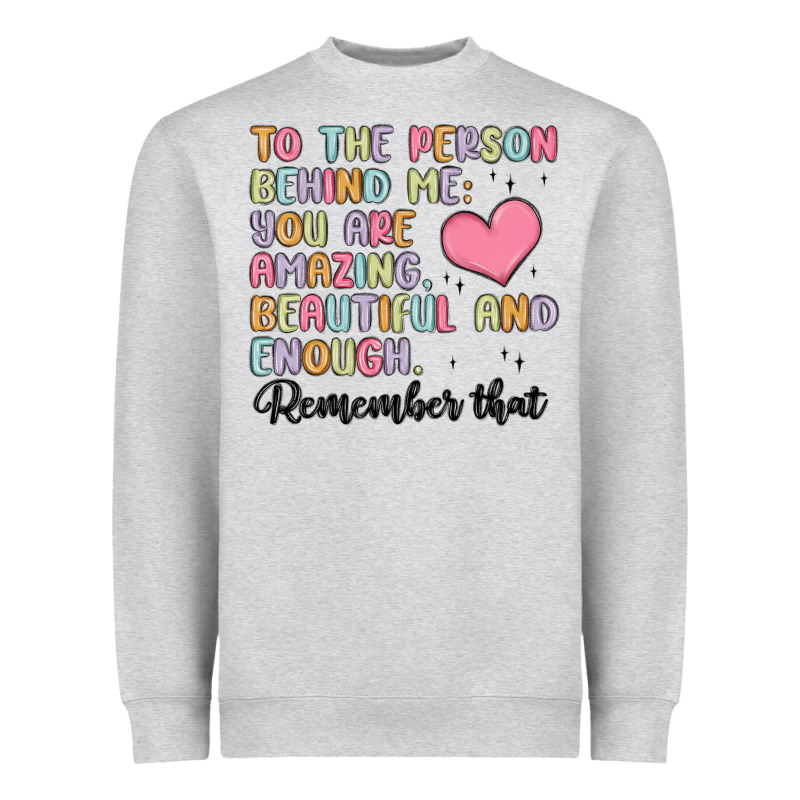 To The Person Behind Me Heavyweight Sweatshirt by MaliasSmallBusiness | Teevron