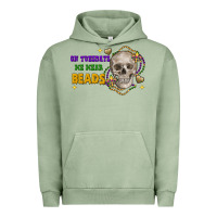 Pigment Oil Green On tuesdays we wear beads skull Urban Hoodie - FaDigitalArtStudio