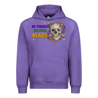 Tulip On tuesdays we wear beads skull Urban Hoodie - FaDigitalArtStudio