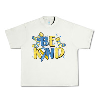 Pistachio be kind Urban Heavy Tee - MaliasSmallBusiness