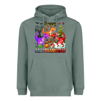 Sage happy hallothanksmas dinosaur Heavyweight Hoodie - texasbilliewilder