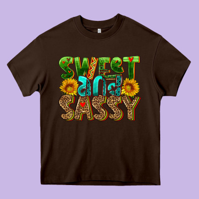 Sweet And Sassy Heavy Core Tee Designed By Hra Design Shop