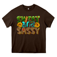 Chocolate Brown sweet and sassy Heavy Core Tee - HRA Design Shop