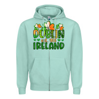 Seafoam dublin ireland st patrick s day Zipper Hoodie - Artiststas