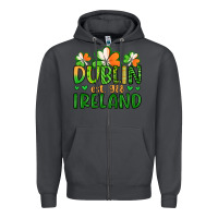 Smoke dublin ireland st patrick s day Zipper Hoodie - Artiststas