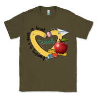Army Green teaching is a work of heart Classic Tee - JahusDesignShop