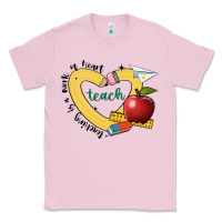 Bubblegum Pink teaching is a work of heart Classic Tee - JahusDesignShop