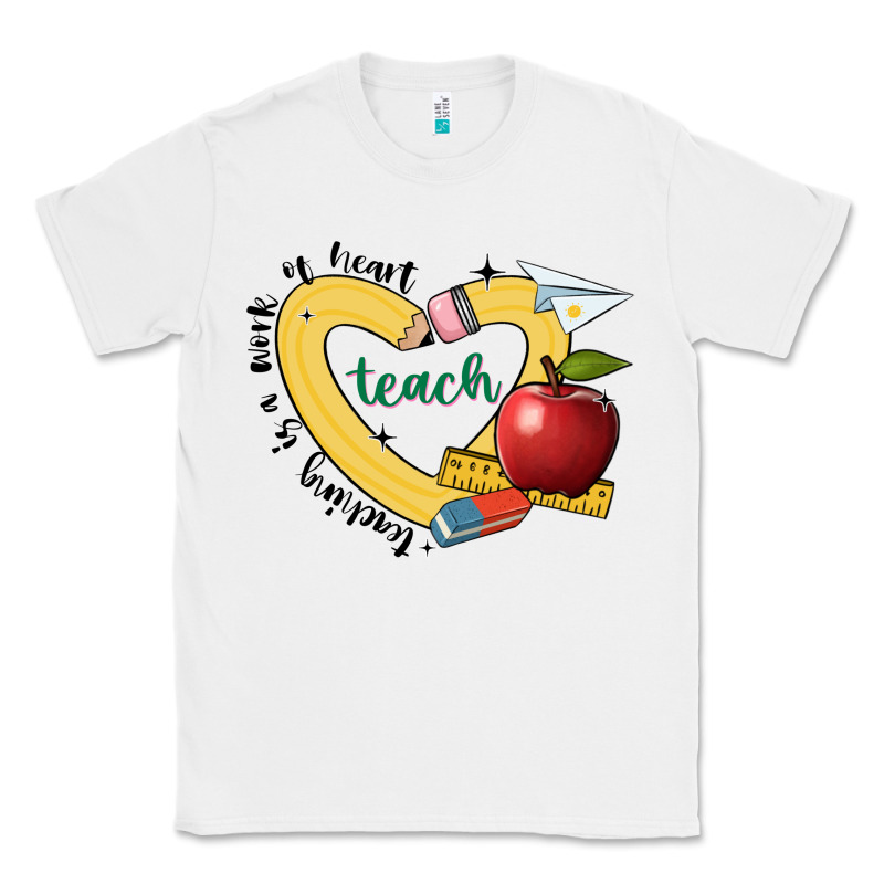 Teaching Is A Work Of Heart Classic Tee by JahusDesignShop | Teevron