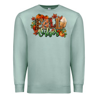 Seafoam Fall vibes pumpkins Premium Sweatshirt - NancyCooperArtShop