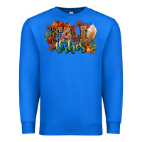 True Royal Fall vibes pumpkins Premium Sweatshirt - NancyCooperArtShop