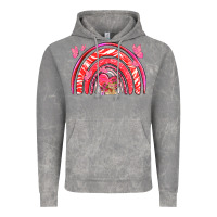 Cloud Rock valentines day rainbow with heart Vintage Hoodie - NancyCooperArtShop