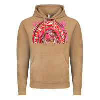 Vintage Camel valentines day rainbow with heart Vintage Hoodie - NancyCooperArtShop