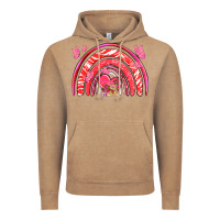 Vintage Coffee valentines day rainbow with heart Vintage Hoodie - NancyCooperArtShop