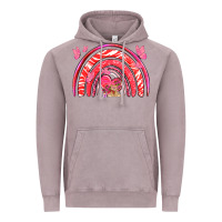 Vintage Zinc valentines day rainbow with heart Vintage Hoodie - NancyCooperArtShop