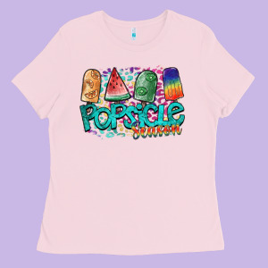 Popsicle Season Ladies Tee Designed By Sublimationcraftshop