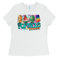White popsicle season Ladies Tee - SublimationCraftShop