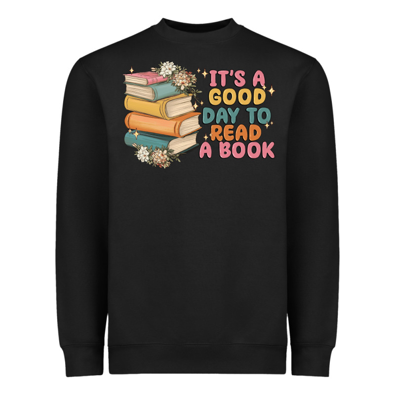 It's A Good Day To Read A Book Heavyweight Sweatshirt by MaliasSmallBusiness | Teevron