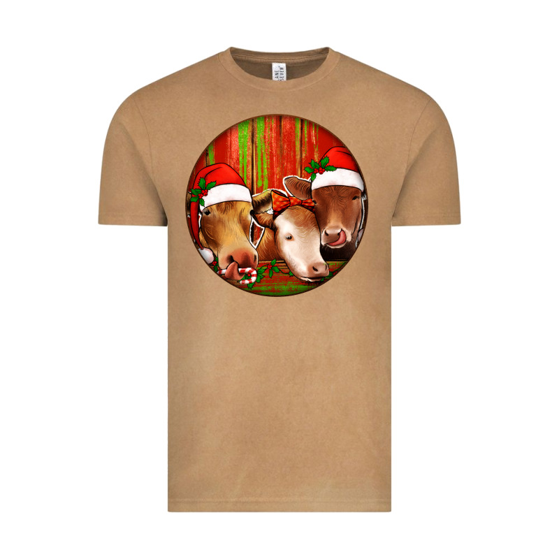 Christmas Cow, Vintage Tee by Jasminsmagicworld | Teevron