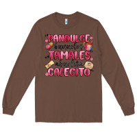 Chestnut pandulce bunuelos tamales abuelita cafecito Long Sleeve Tee - MaliasSmallBusiness