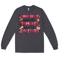 Smoke pandulce bunuelos tamales abuelita cafecito Long Sleeve Tee - MaliasSmallBusiness
