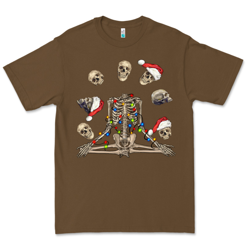 Christmas Human Skeleton And Skulls Premium Tee by FaDigitalArtStudio | Teevron