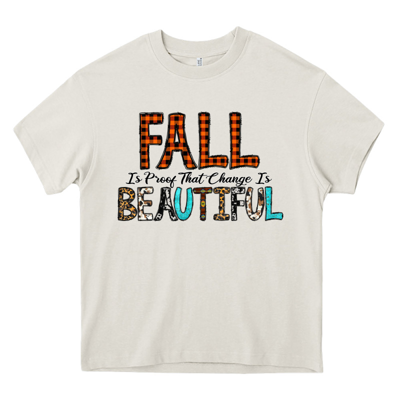 Fall Is Proof That Change Is Beautiful Heavy Core Tee by CowhideDigitalArt | Teevron