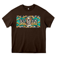 Chocolate Brown english bulldog mom  license plate template Heavy Core Tee - BarkalooDesign