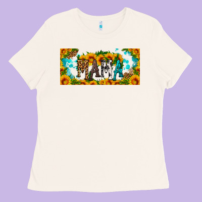 Mama Sunflower Libbey Cup Ladies Tee Designed By Hra Design Shop