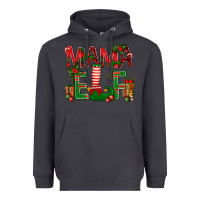 Smoke Christmas Mama Elf Heavyweight Hoodie - NancyCooperArtShop