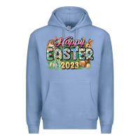 Colony Blue Happy Easter 2023 Premium Hoodie - HowdyJamesFarm