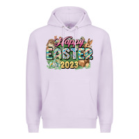 Lilac Happy Easter 2023 Premium Hoodie - HowdyJamesFarm
